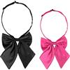Allegra K Women's Pre-tied Bow Tie with Adjustable Neck Strap Cute Bowtie 2 Pcs