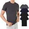 VEQUÈ Magliette da Uomo 100% Cotone Caldo Felpato Pacco da 4 Pezzi T-Shirt Maniche Corte Magliette e Canottiere Intime Made in Italy