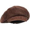 SYT-MD Berretto da Strillone in Velluto a Coste for Uomo/Donna Berretto da Pittore Vintage Unisex Paperboy Berretto Slouchy Cappello da Strillone(Coffee)