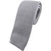 TigerTie Cravatta di alta qualità in tinta unita - look alla moda grazie alla parte inferiore dritta