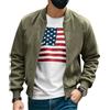 Oanviso Giubbotto Bomber Uomo Invernale Caldo Antivento Lavoro Giacca Stile Aviatore Giubbino Sportivo Mezza Stagione Giaccone Camoscio Morbido Casual Parka