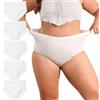 INNERSY Mutande Donna Cotone Taglie Forti Slip Vita Alta Culotte Pacco da 5 | 44-62, Mutandine Morbide Comode‌, Intimo Grande Traspirante, Cavallo 100% Cotone, Copertura Totale, Senza Etichette, XL-5XL