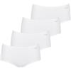 Sloggi Pure Comfort Midi - Slip da donna, 4 pezzi, colore bianco, taglia XL