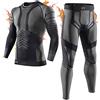 MEETYOO Biancheria Intima Termica Uomo,Intimo Termico Invernale Maglia Termici Pantaloni Base Layer per Sci Corsa