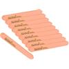 PROFICO 10 tamponi professionali per unghie Buffer dritti 240/320 su entrambi i lati, per unghie naturali, per manicure e pedicure (arancione)