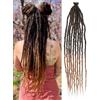 Dsoar Textured Dreadlocks Extension 24 Pollici Trecce Sintetiche Sottili SE Trecce Morbide all'Uncinetto 10 Fili/Confezione Estensioni Fatte a Mano in Stile Hip Hop, 1b/30#