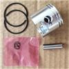 Qdkpgls Kit pistone da 34 mm adatto for G2500 G2500TS 2500 25CC motosega Zylinder Anello Pin Cir Clip Assy(Double piston ring)