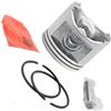 Qdkpgls Kit pistone da 41 mm SET DI ANELLI PISTONE CLIP PIN adatti for MOTOSEGA E CS-420 CS-4200 CS4000 4100