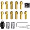 Kxathfa Mandrino compatibile con Dremel 4486 per utensili rotanti, punta universale mandrino senza chiave M8 x 0,75 con pinze in ottone 0,5 - 3,2 mm, per mini trapani, incisione, lucidatura e levigatura