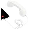 Generico Retro Phone Handset,Vintage 3.5mm Wired Plug in Handheld Telephone Receiver | Maniglia Stile Linea Fissa Con Microfono E Altoparlante Per Chiamate Con Cancellazione Del Rumore, Riunioni E Uso Domestico