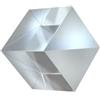 LLMWFA K9 Vetro Separazione Prisma Spettrale Rapporto 5:5 20x20x20mm 1 Pezzo | Fascio Divisore Ottico Prisma con Rivestimento