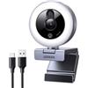 UGREEN 4K Webcam 30FPS Ultra HD Webcam USB Messa a Fuoco Auto Luce LED | Doppio Microfono Plug and Play Angolo Regolabile per Windows MacOS Linux Streaming YouTube Skype Video Zoom Videoconferenza