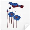 DIYthinker Blu Lotus Foglia Lotus Flower Dragonfly pianta Occhiali Panno di Pulizia dello Schermo del Telefono Cleaner 2pcs Tessuto della Pelle Scamosciata
