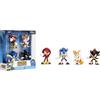 Jada Metalfigs Sonic The Hedgehog 4-Pack, Sonic, Tails, Knuckles, Shadow, 2.5" Die-Cast Figures - Wave 1, Ages 8+