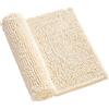 Surwin Lussuosa Tappeto Bagno in Ciniglia, Tappeti Bagno Antiscivolo, Tappetino Ciniglia Assorbente Lavabile, Mat Pelo Lungo Lavabile in Lavatrice per Camera da letto Cucina (Beige,40x60cm)
