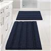 Surwin Tappeto Bagno in Ciniglia, Tappeti Bagno Antiscivolo Tappetino Assorbente Lavabile Mat Pelo Lungo Lavabile per Camera da letto Cucina Ingresso (Blu navy,60x150cm)