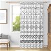 YONGFOTO Tende Boho Per Camera da Letto Bohemien Moderno Etnico Geometrico Vintage Semi-Trasparente Filtrante la Luce Tende Per Soggiorno Con Passante per Bastone 1 Pannello 107 x 160 cm