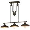 Westinghouse Lighting, 6332540 Lampada a Sospensione per Interni a 3 Luci Island Pulley, Bronzata ad Olio