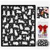 HiGropcore Coperta da Colorare con Pennarelli,150 x 125 cm,DIY Set con 24 Pennarelli | Pennarelli per Colorare Adulti e Bambino,Lavabile,Regalo personalizzato per feste, Natale, compleanno