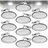 wowspeed 500W Faretti a Soffitto a LED per Interni 10PCS, 50000LM UFO LED High Bay Light 6500K Lampada da Officina Industriale, IP65 Impermeabile Plafoniera per Garage, Officina, Fabbrica, Magazzino