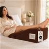 TECNOCUCI Cuscino Gambe Circolazione, 68x40x18cm, OEKO-TEX, Sfoderabile e Lavabile | Cuscino per Gambe Sollevate Anatomico, Cuscino Alza Gambe a Cuneo per Ginocchia e Schiena, Qualità e Comfort, Made in Italy
