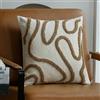 KKRANG Federa per Cuscino Decorativo in ciniglia 45x45, Linee Geometriche morbide, 3 Colori, per Divano e Soggiorno