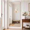 Lorvane Specchio da Terra 171 x 76cm, Specchio a Figura Intera, Dorato | Cornice in Lega di Alluminio, Vetro Temperato, da appoggiare/da posizionare liberamente, per Camera Soggiorno Cabina Armadio