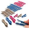 culiclean Mollette per Bucato - Soft Clip, 40x, blu-viola-marrone | Mollette Panni Resistenti, Antisegno per Bucato, presa salda anche con capi pesanti, prodotte in Francia, senza BPA