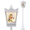SOARS Decorazioni Natalizie, Lampione Natalizio con Neve 185 CM, Luci, Musica, Lanterna Natalizia con Pupazzo di Neve, Albero di Natale, Addobbi Natalizi per Esterno Interno per Casa, Portico