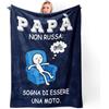TheGiffter Regalo Papa Compleanno, Regalo Papà, Coperta Flanella | Idee Regali per Papà Compleanno Natale San Valentino del da Figlia Figlio, Regali per Uomo Originali