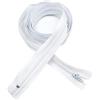 E-Goal 1 Pezzo 300 cm Sarto Cucito Nylon Bobina Chiusa Cerniere Sottili (Bianco)