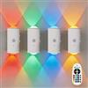 TETSMG Luce notturna a LED con sensore di movimento per interni, 4 pezzi, 16 colori, RGB luce notturna dimmerabile, lampada da parete intelligente a LED con sensore di movimento