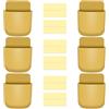YINKUOSSAA 6 Pz Supporto Porta Telecomandi da Parete, giallo | Porta Telecomando da Muro, Portatelecomando da Parete, Contenitore Scatola Portaoggetti per Telefono Cellulare Casa Ufficio