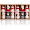 com-four® 12x addobbi premium per albero con angeli, figure scandinave | fate e Babbi Natale - ideali per decorazioni o pacchi regalo