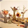 Glasseam Piccoli Vasi in Vetro per Casa: Vaso per Boccio per Centrotavola | Set di 5 Vasi Marroni per Fiori, Piante, Decorazioni Autunnali, Camera da Letto, Regalo per Feste, Giorno del Ringraziamento