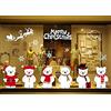 TBSCWYF Natale Vetrofanie Rimovibile Addobbi Grande Albero di Natale Bianco Alce Adesivi Natalizi Finestra Vetrina Adesivo Decorativi Buon Natale Parete Negozi Decorazione