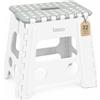 Bisoo Sgabello Pieghevole Portatile 32 cm, Doccia, Bagno, WC, Grigio Salvia | Sgabello, scaletta 1 gradino, poggiapiedi e pedana pieghevole in plastica: pensile, cucina, doccia, garage, giardino, camper