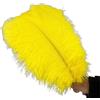 TSWNG 5 piume di struzzo gialle, piume decorative per fai da te, piume naturali, grandi, per Natale, matrimoni, feste, carnevale, decorazione da tavolo, fai da te (35-40 cm)