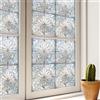 Yenhome Pellicola Decorativa Elettrostatica per Vetri Finestre 40x300cm Pellicola per Finestra Arcobaleno Oscurante Stile Art Nouveau Non Adesiva Anti-UV per Box Doccia Porte Bagno Cucina Impermeabile