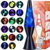 FORMIZON Lavalampe, Lava Lampe 38 CM 17 Colori, Lavalampen con Telecomando Lava Lamp per Adulti e Bambini Ideale per Casa, Camera da Letto, Ufficio, San Valentino e Compleanni