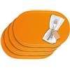 Westmark Set da tavola/Tovagliette americane, 4 Pezzi, 45,5 x 29 cm, Vinile, Arancione, Saleen Edition: Fun