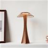 MCHERRY Tavolo a vita piccola, lampada da comodino ricaricabile USB Touch Contronl, luci notturne regolabili in 3 colori, comodino, per camera da letto, cena festiva Natale forma creativa decorativa