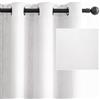 CYCMACO Tenda Oscurante Termica da Interno 2 Pezzi 140x290cm, Bianco | Termiche Isolanti, Anti-Rumore, Tende Camera Da Letto Con Occhielli, Moderna Tende Per Interni Per Camera E Soggiorno