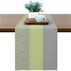 Chitomars Runner Tavola Moderno Antiscivolo PVC Lavabile Runner Tavolo | Runner Tavolo Resistente al Calore Runner per il Tavolo per la Decorazione di Tavoli (Grigio Verde, 30 x 225 cm)