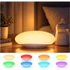 Yuinzin Luce Notturna Bambini 2000mAh, Silicone, 8 Colori RGB, Dimmerabile, Timer | Lampada Bambini Notturna Ricaricabile USB-C, Senza Sfarfallio Lampada Neonato per Cameretta Neonati, Idea Regalo Bambini