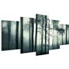 LUMASOUL Quadri Moderni 5 Pezzi su Tela 100x50 cm | 5 parti, composizione decorativa da parete per soggiorno, camera da letto e ufficio
