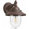 maolo Applique da Esterno Vintage con Attacco E27 - Lampada da Parete in Alluminio IP44, Stile Classico Retrò, Illuminazione per Giardino, Terrazzo e Balcone, Max 60W (Ruggine, Stile 1)