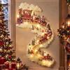 Generic 2D Christmas Magic Trail Wall Light - LED Cascading Wall Decor，1PC-A | Festive LED Hanging Decor,Warm White 3D Space Saving,Sparkling Snow Effect Seasonal Ambiance for Train Nativity Setups