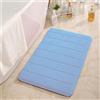 Hiseng Tappetino da Bagno Antiscivolo in Memory Foam, Morbido Assorbente Lavabile per Bagno e Doccia (60x120CM, Blu Cielo)