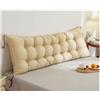 Hoowarm Cuscino Schienale Letto E Divano, Cuscino da lettura per letto Schienale, Cuscino Per Testiera Singolo/Matrimoniale,Premium Imbottito Cuscini Testata letto, Cuscino da Parete(H,150x50x10cm)